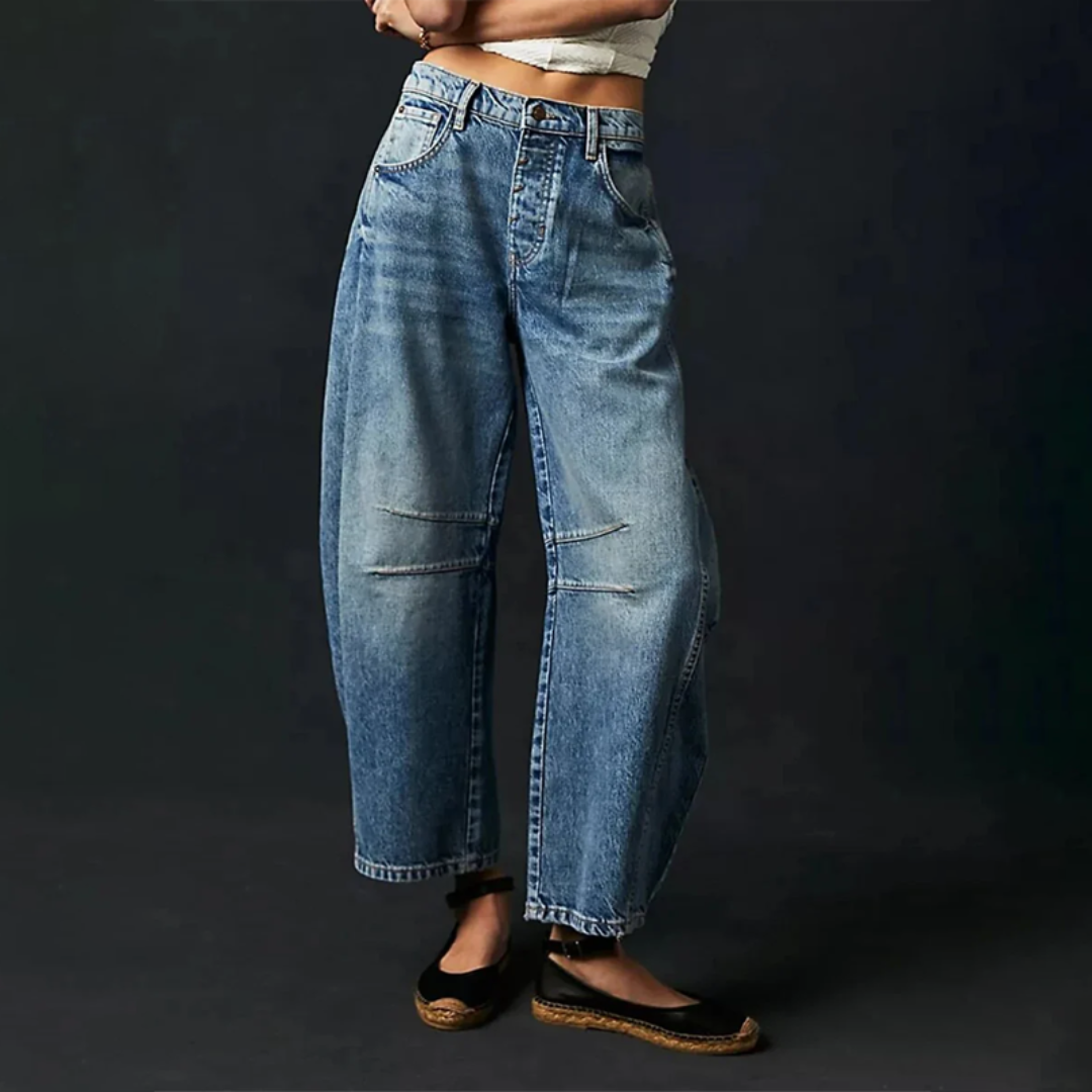 Gretia - Wide Comfortable Jeans