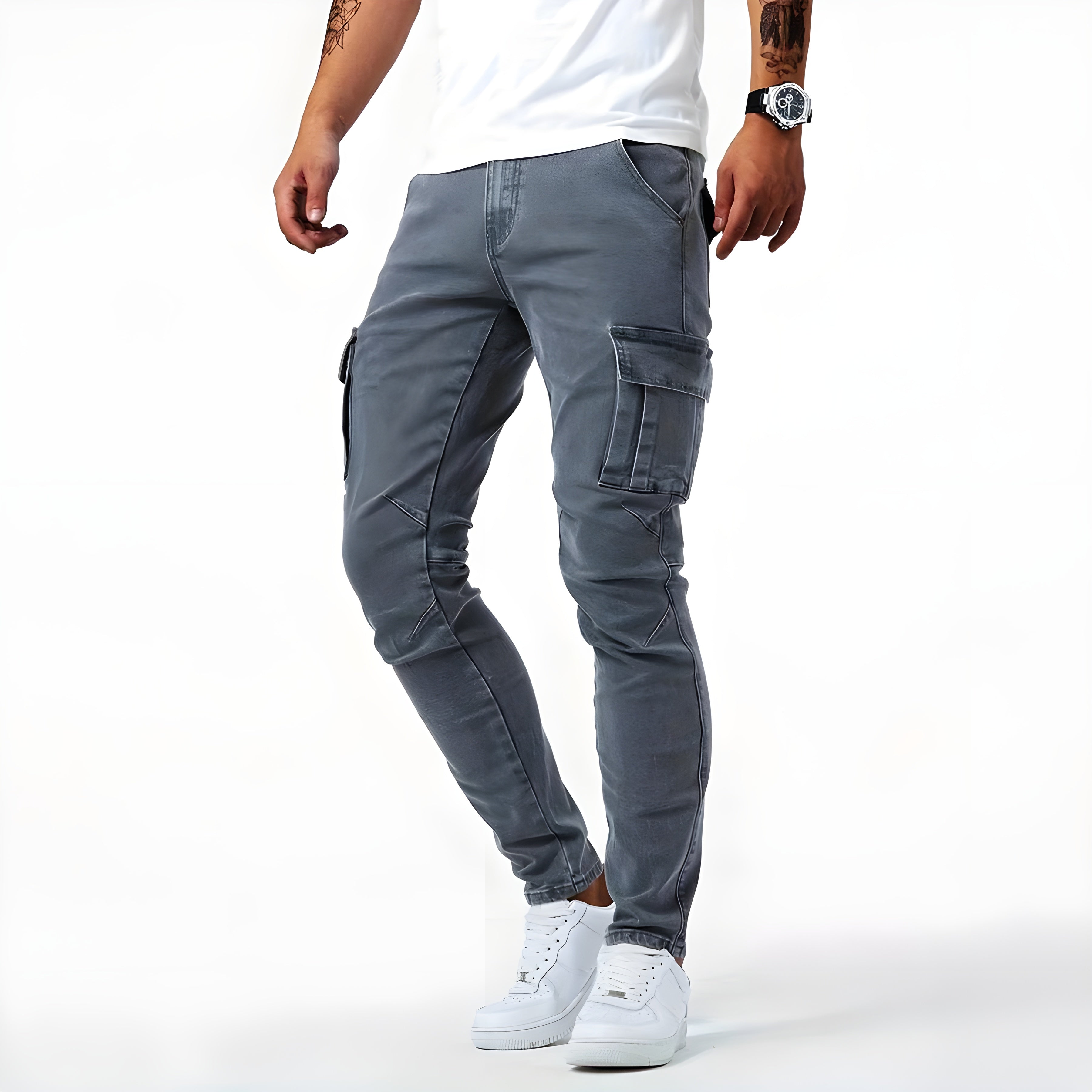 Sxrrender – Stretch Denim Cargo Pants