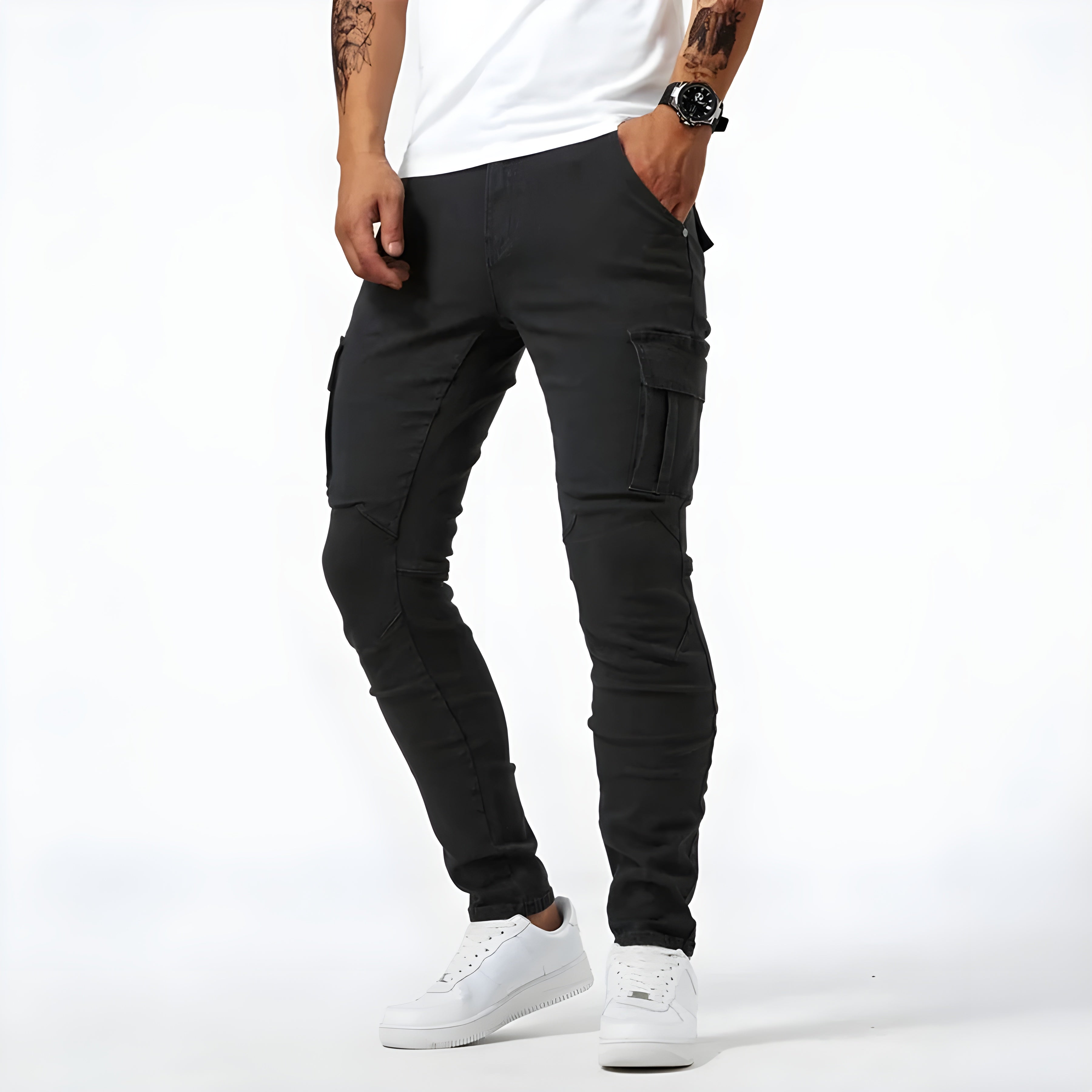 Sxrrender – Stretch Denim Cargo Pants